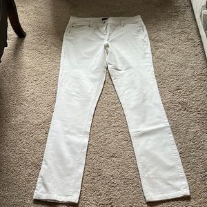 White House Black Market off-white Cordaroy Jean